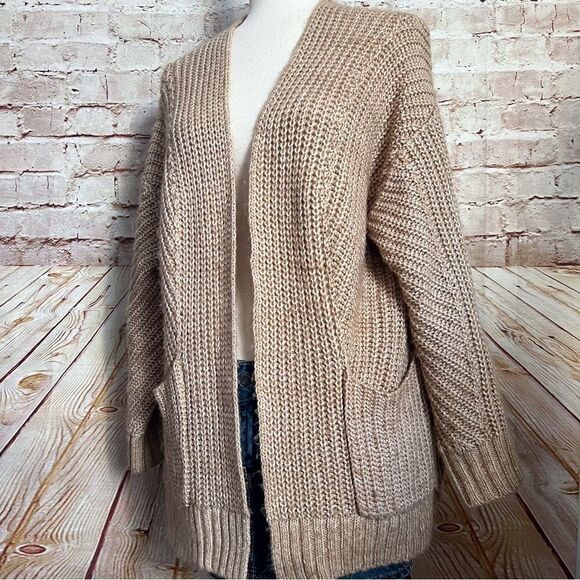 Lou & Grey chunky knit open cardigan sweater - Picture 1 of 5